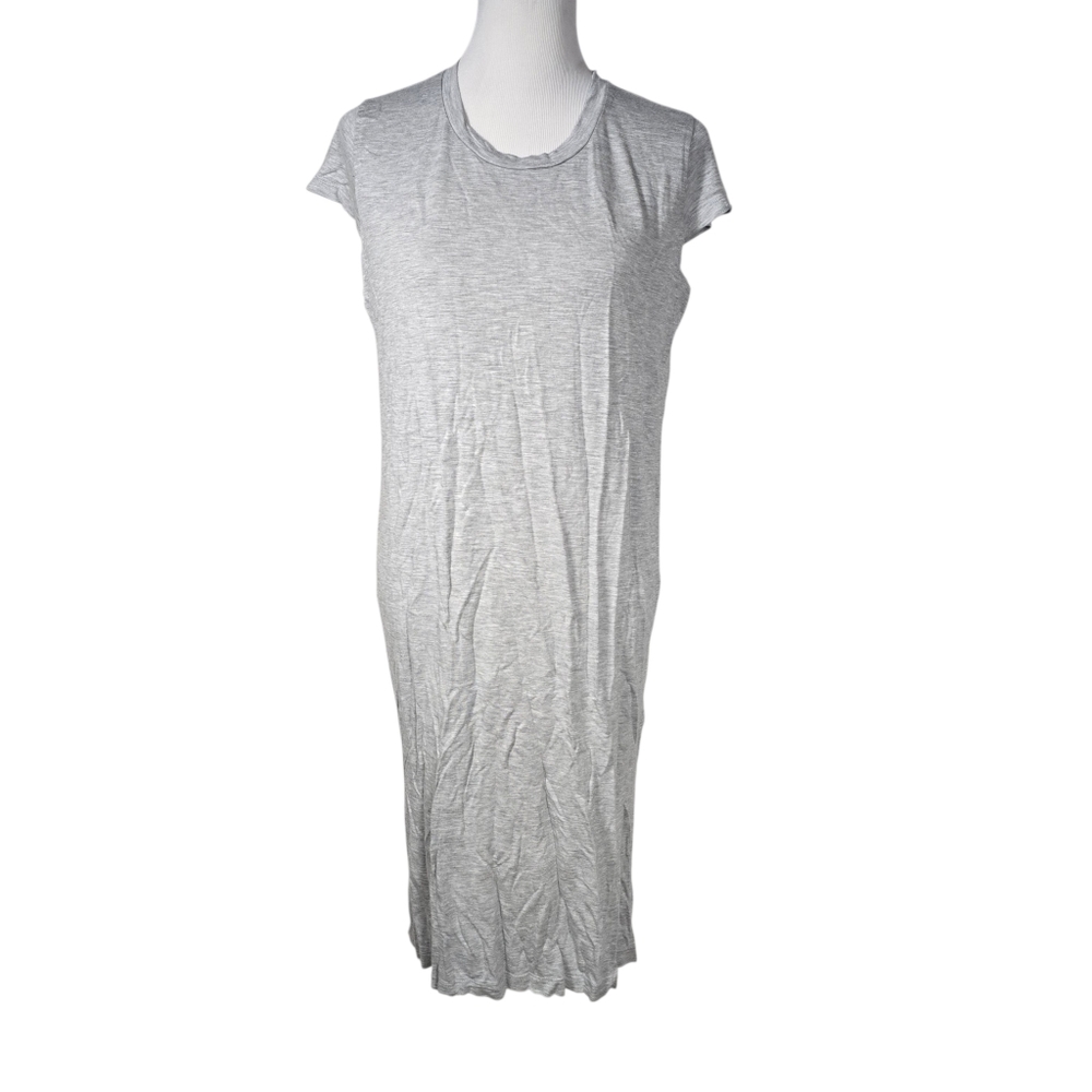 Jessica Simpson XL Light Gray Short Sleeve T-Shirt Dress